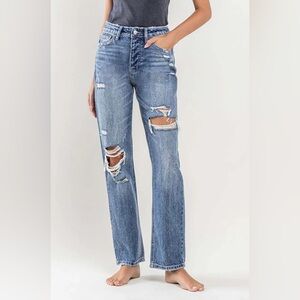 Flying Monkey Distressed Blue Jeans